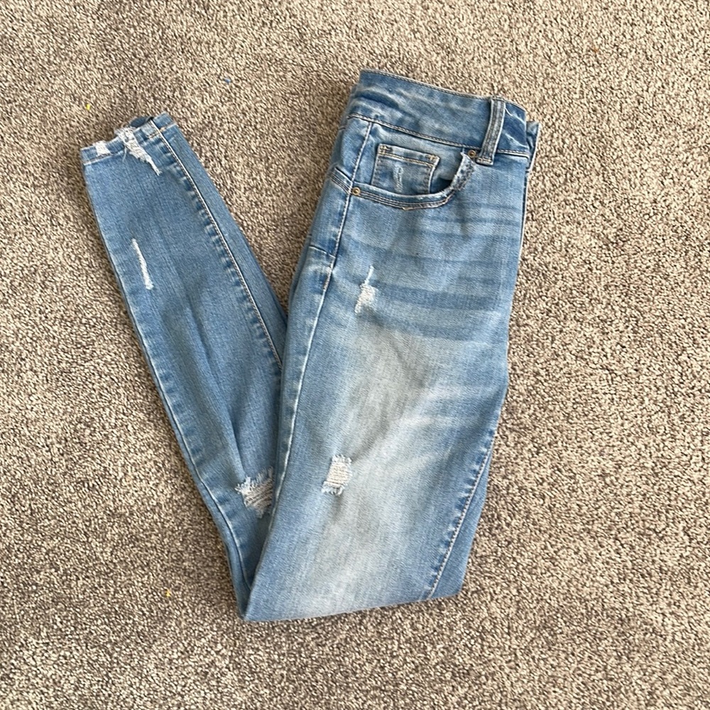 - blue jeans -rips